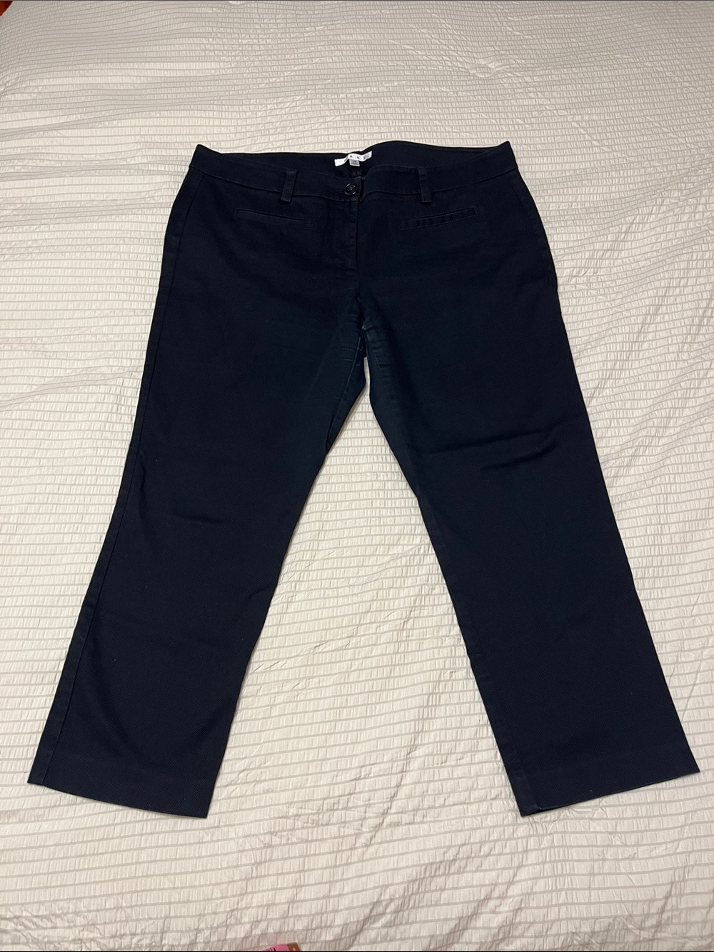 CAbi Black Straight-Leg Dress Pants